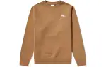 Nike Sweatshirts Men's Brown Crew Neck Moderate Regular