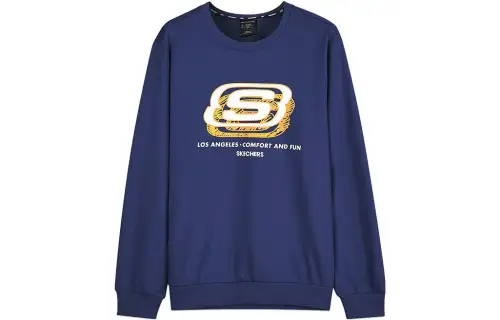 Skechers Basic Casual Collection Sweatshirts Unisex Crew Neck Thickened Regular