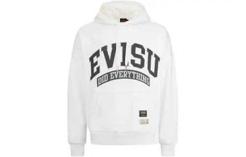 EVISU Sweatshirts Unisex Hooded Moderate Regular