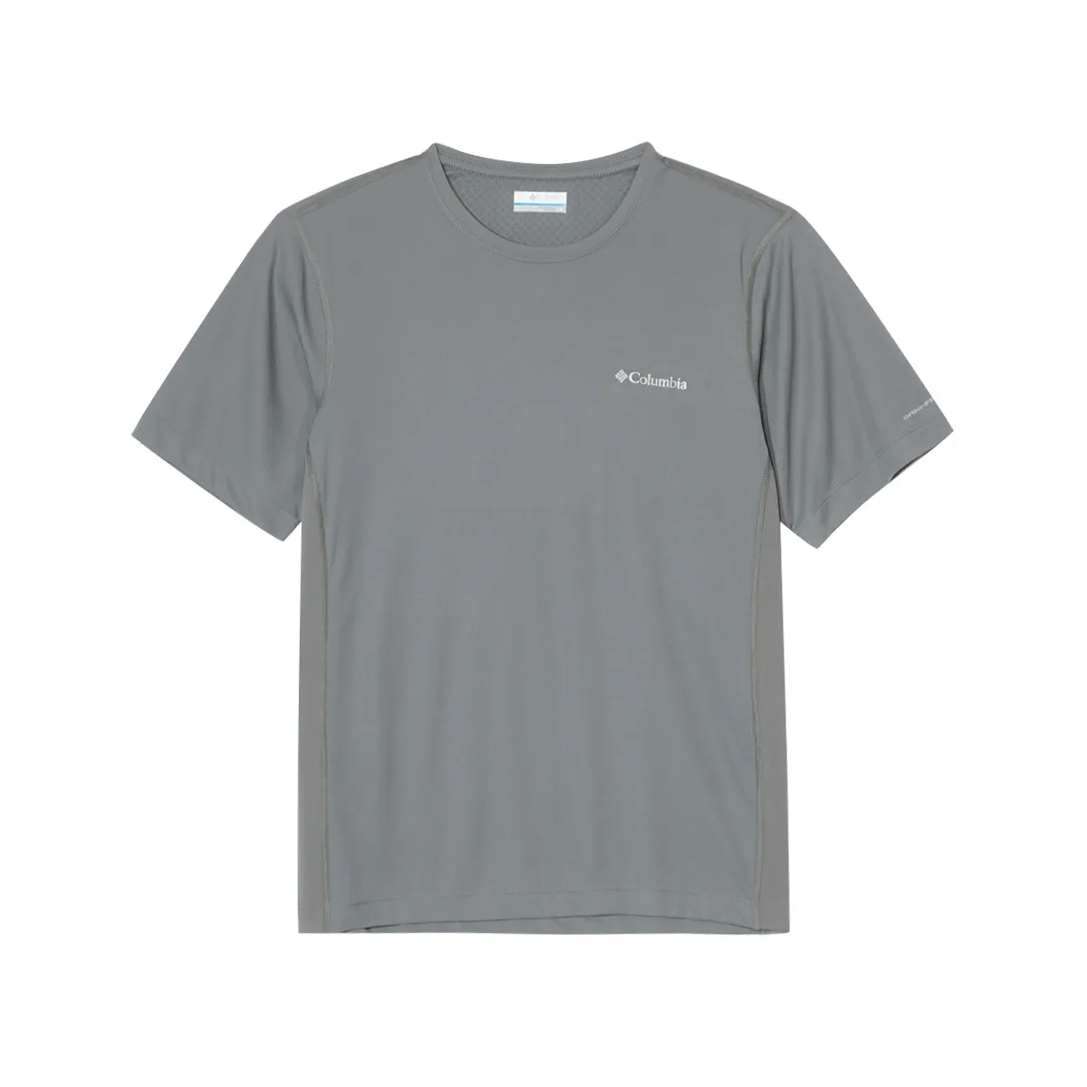 Columbia T-Shirts Men's Gray Crew Neck Moderate Straight Fit