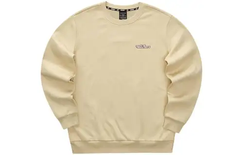 Skechers Colorful Crew Neck Comfortable Sports Fleece Lined Long Sleeved Sweatshirt Unisex Irish Cream
