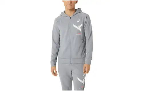 ASICS A I M Sweatshirts Men's Gray Hooded Moderate Regular