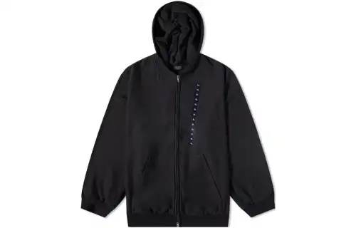 Balenciaga Sweatshirts Men's Black Hooded Moderate