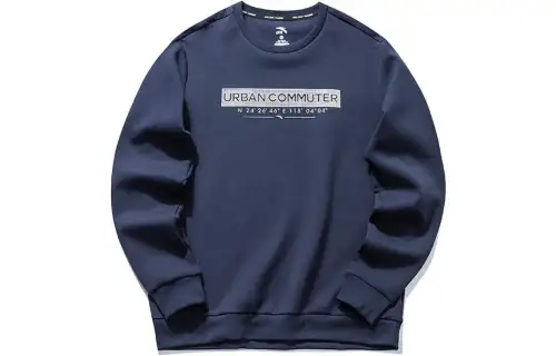 ANTA Variety Training Collection Sweatshirts Men's Blue Crew Neck Moderate Regular