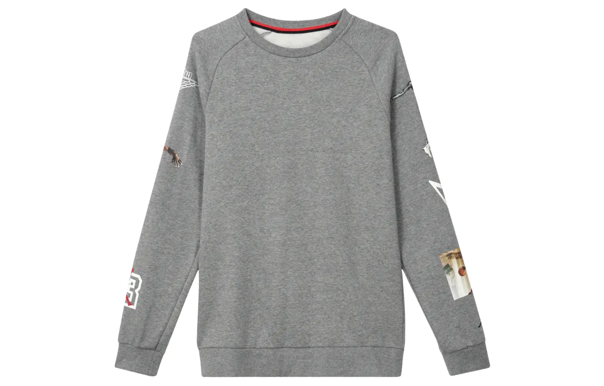 Nike Sweatshirts Men's Gray Crew Neck Moderate Other