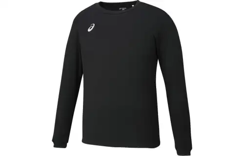 ASICS SA Sweatshirts Men's Black Crew Neck Moderate Regular