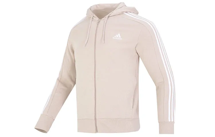 Adidas Essentials French Terry 3 Stripes Full Zip Hoodie
