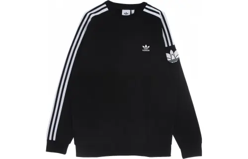 Adidas Originals 3D Foil 3 Stripes Sweatshirt Japan Version Men's Black