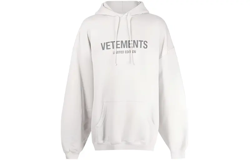 Vetements logo-print drawstring hoodie