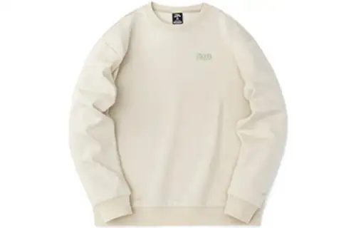 ANTA Life Collection Sweatshirts Unisex Beige Yellow Crew Neck Thickened Regular