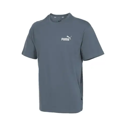 PUMA T Shirts Men's Blue Crew Neck Moderate