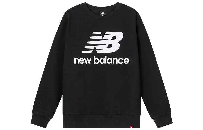 New Balance Sweatshirts Men's Black Crew Neck Moderate Regular