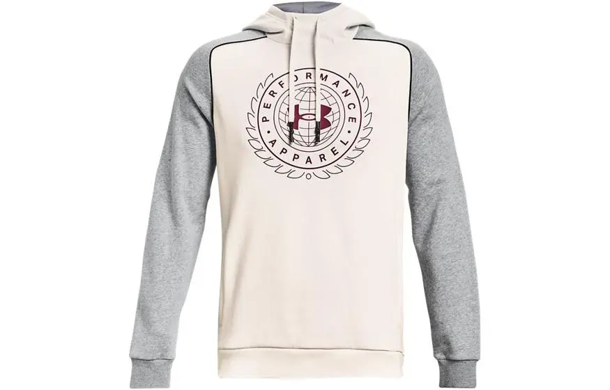 Under Armour Rival Sweatshirts Men's White Hooded Moderate Regular