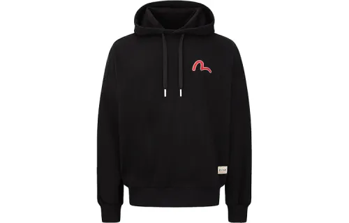 EVISU Sweatshirts Men's Black Hooded Moderate Other