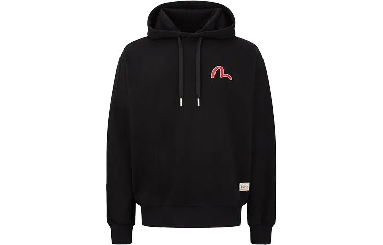 EVISU Sweatshirts Men's Black Hooded Moderate Other