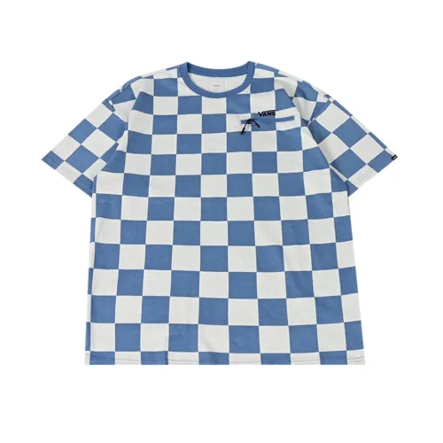 Vans T Shirt Men's Blue Checkerboard