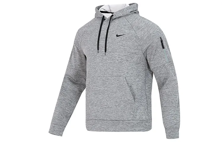Nike Sweatshirts Men's Gray Hooded Moderate Regular