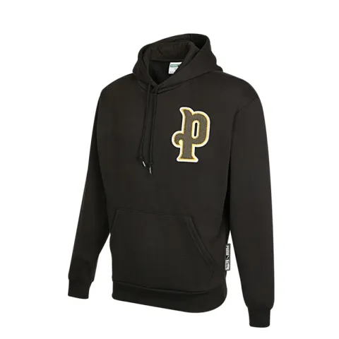 PUMA Sweatshirts Men's Black Hooded Moderate Regular