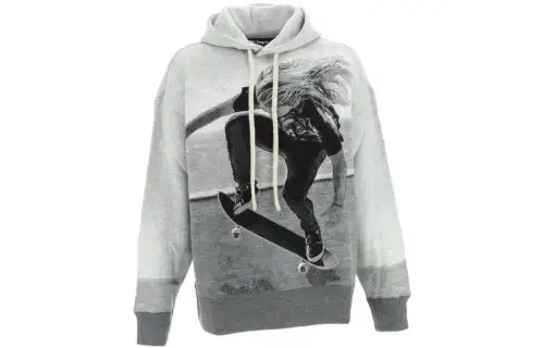 Palm Angels Graphic-Printed Drawstring Hoodie