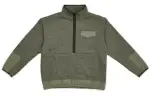 New Balance Half Zip Sweatshirts Men's Green Stand Collar Moderate Regular