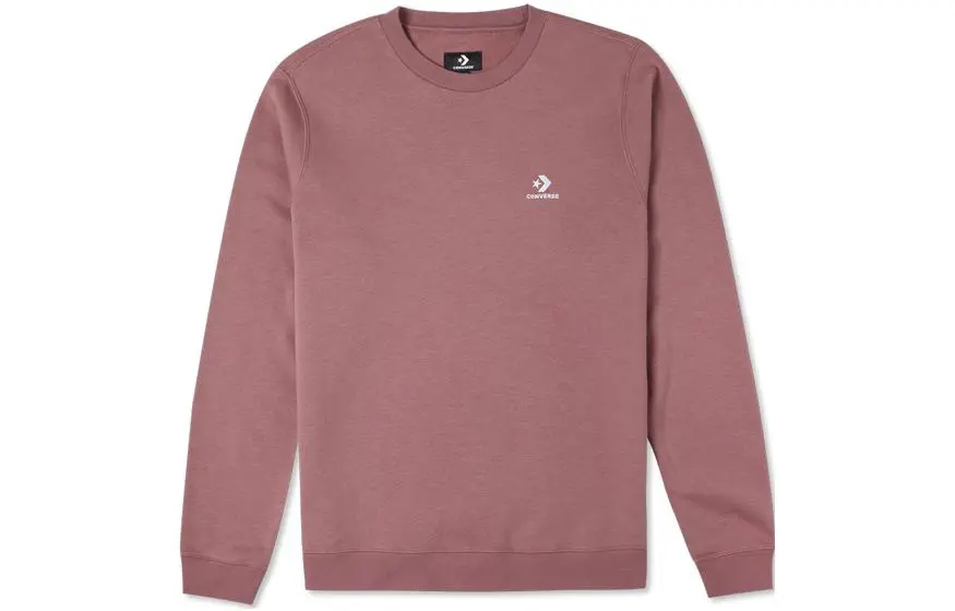 Converse Sweatshirts Unisex Brown Red Crew Neck Moderate