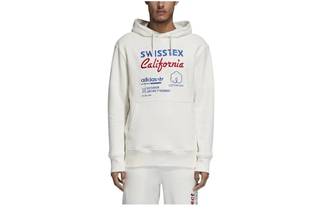 Adidas Originals Kaval Embroidered Hoodie Sweatshirt Men's White