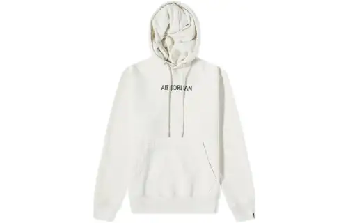 Jordan Sweatshirts Men's White Hooded Moderate Regular
