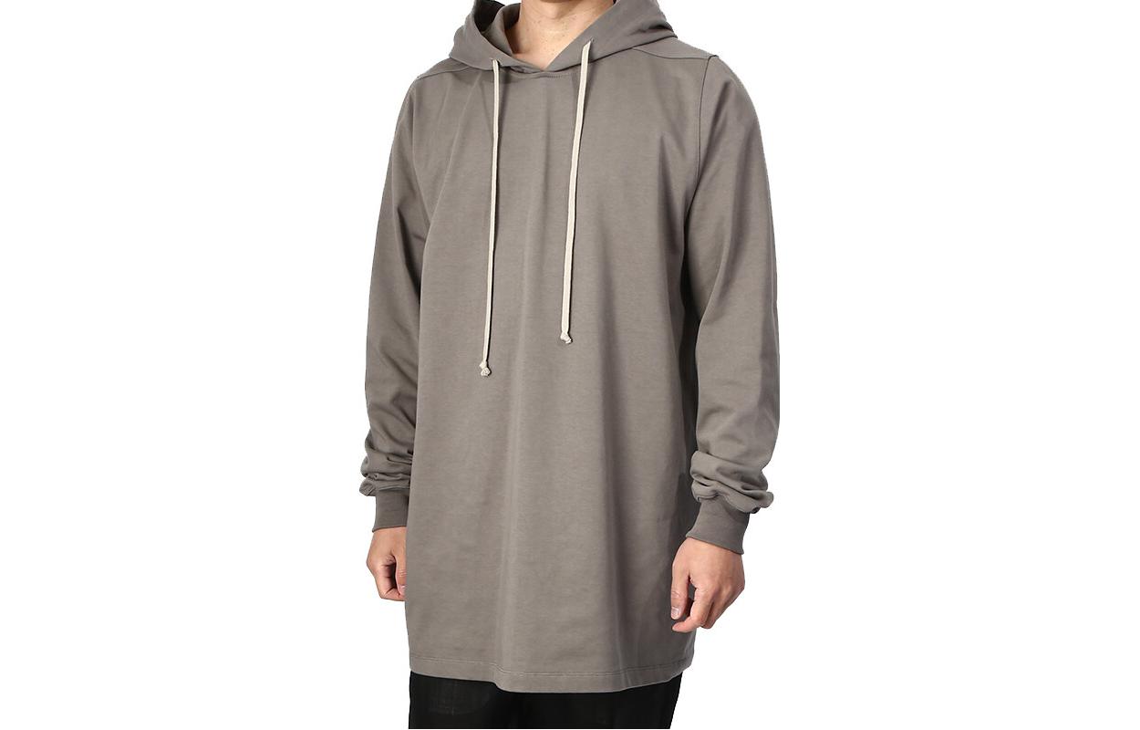 RICK OWENS Fogachine Drawstring Pullover Hoodie