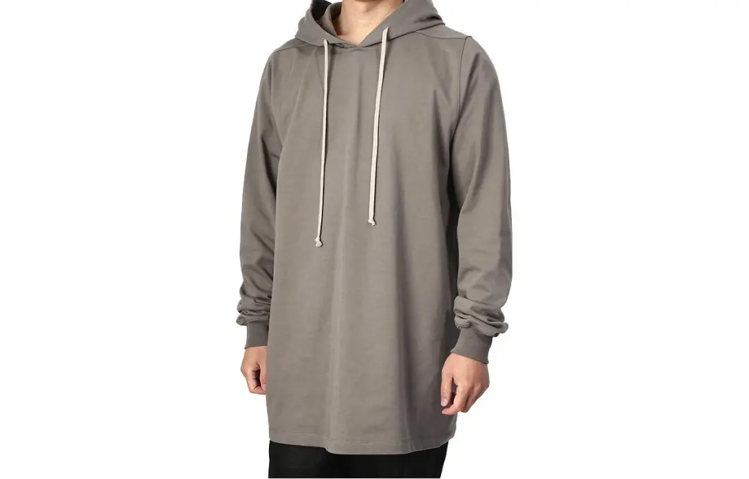RICK OWENS Fogachine Drawstring Pullover Hoodie