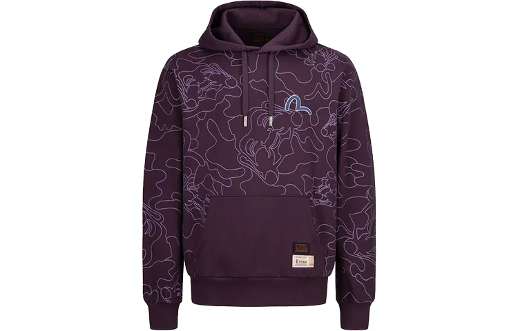 EVISU Sweatshirts Unisex Hooded Moderate Regular