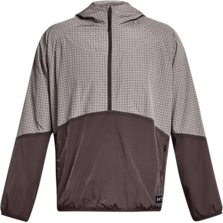 Under Armour RUSH Sweatshirts Men's Gray Hooded Moderate Regular