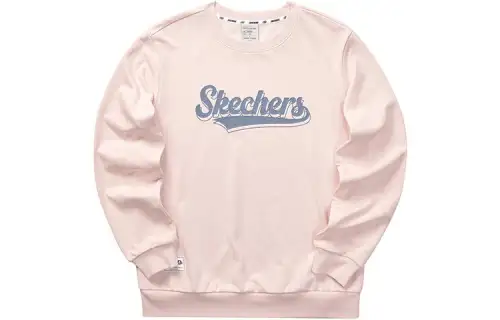 Skechers Sweatshirts Unisex Pink Peach Blossom Crew Neck Moderate Other