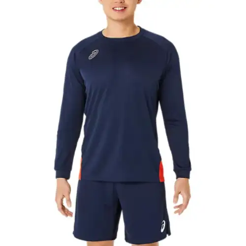 ASICS T Shirts Unisex Midnight Crew Neck Moderate Straight Fit