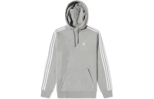 Adidas Originals Sweatshirts Men's Gray Hooded Moderate Regular