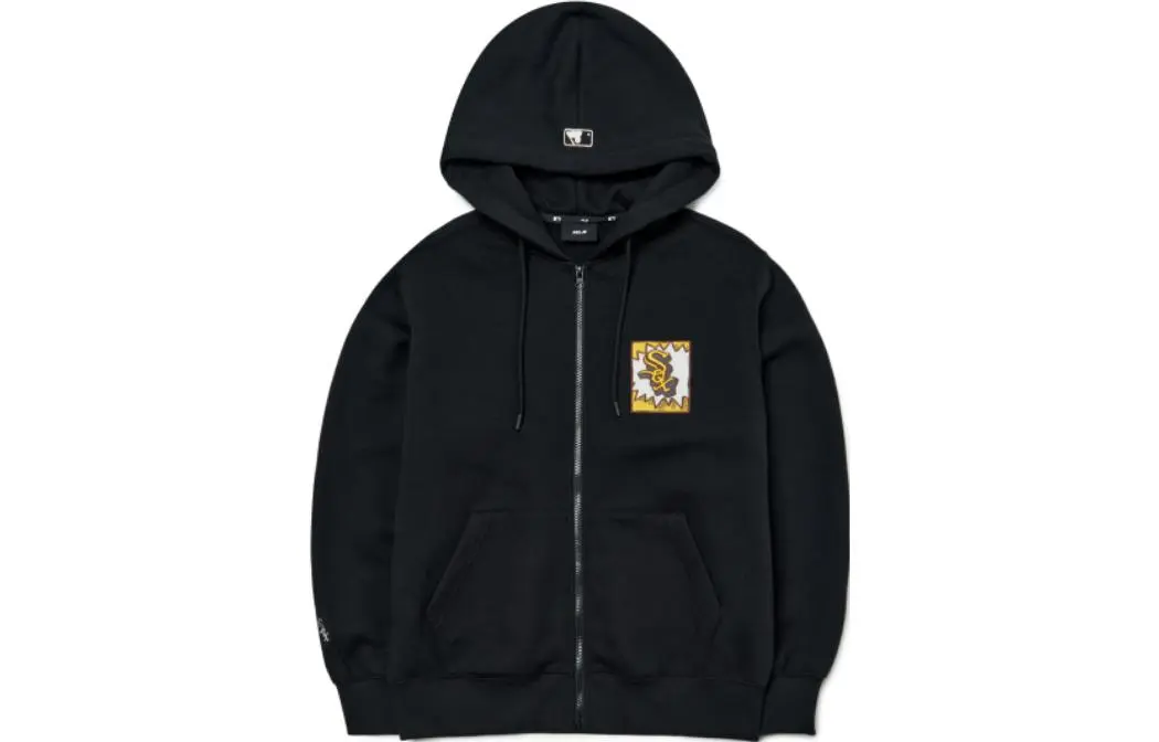 MLB Sweatshirts Men's Black Hooded (Non-detachable) Moderate