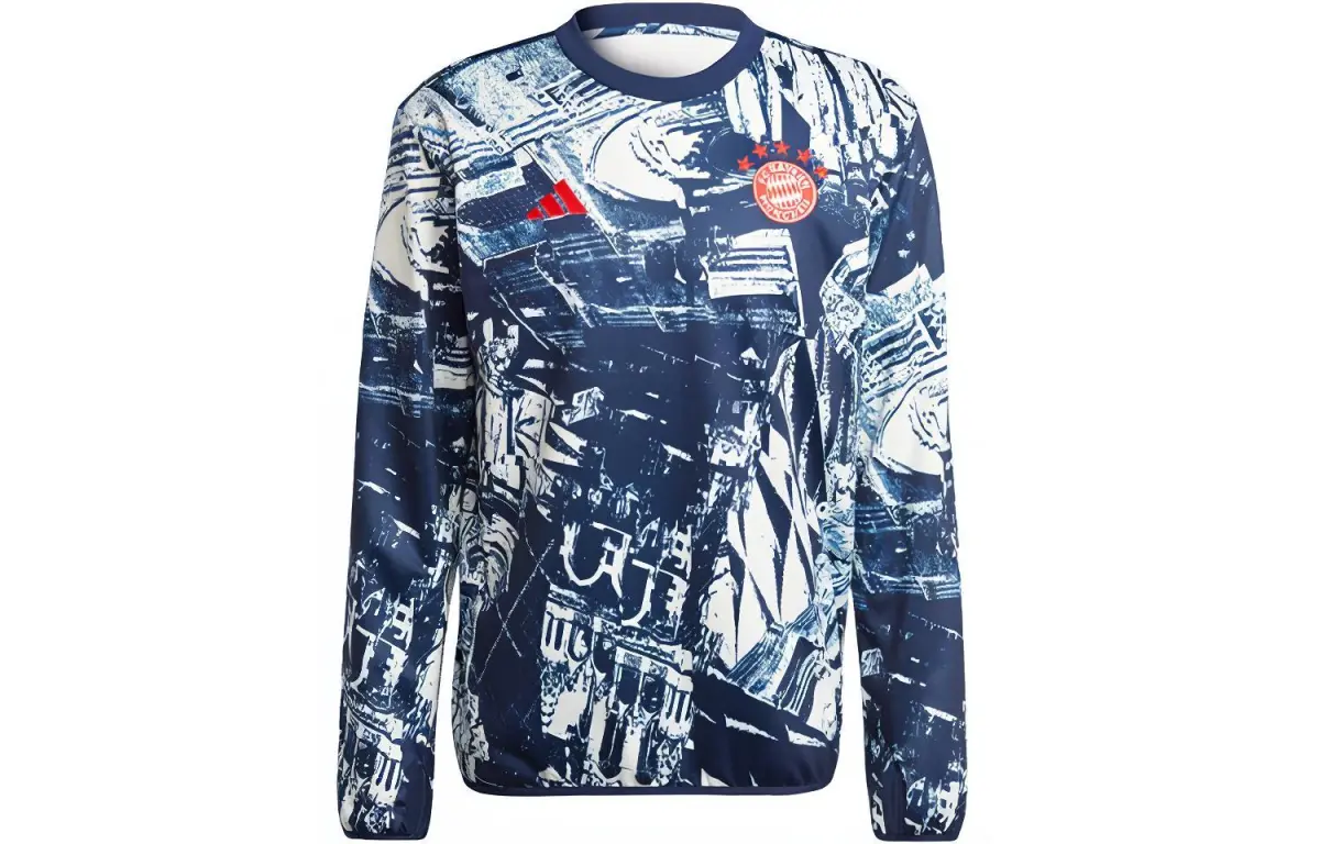 Adidas Fc Bayern Pre Match Warm Top Sweatshirt Men's Dark Indigo