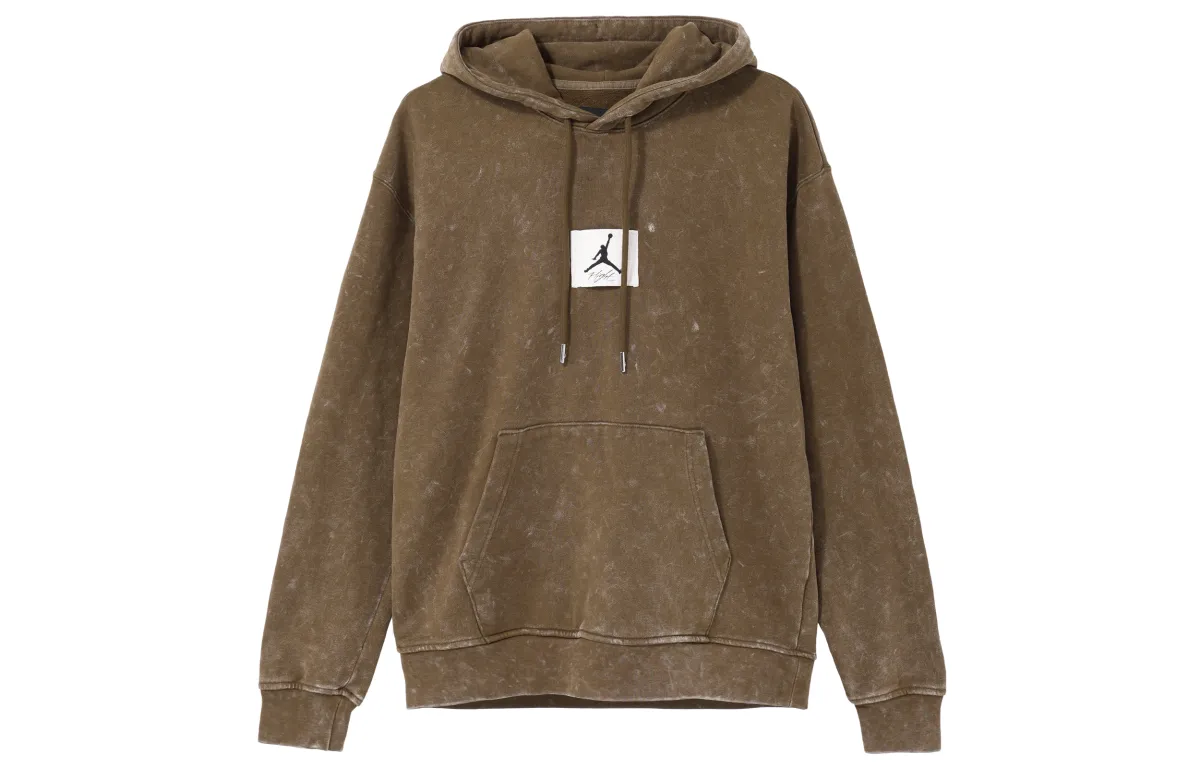 Jordan Sweatshirts Men's Light Olive Hooded Moderate Regular
