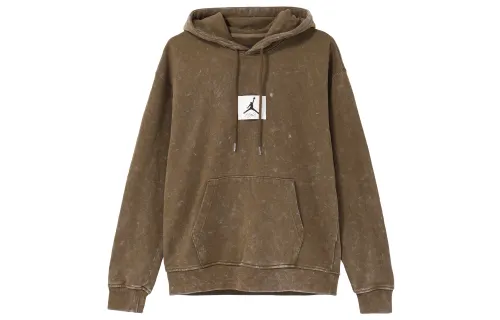Jordan Sweatshirts Men's Light Olive Hooded Moderate Regular
