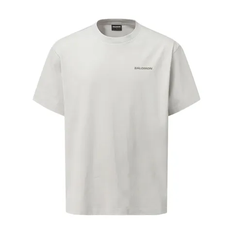 SALOMON UNI T Shirt Unisex Warm Gray