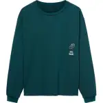 Asics GRAPHIC LONG SLEEVE TEE T Shirt Unisex Green