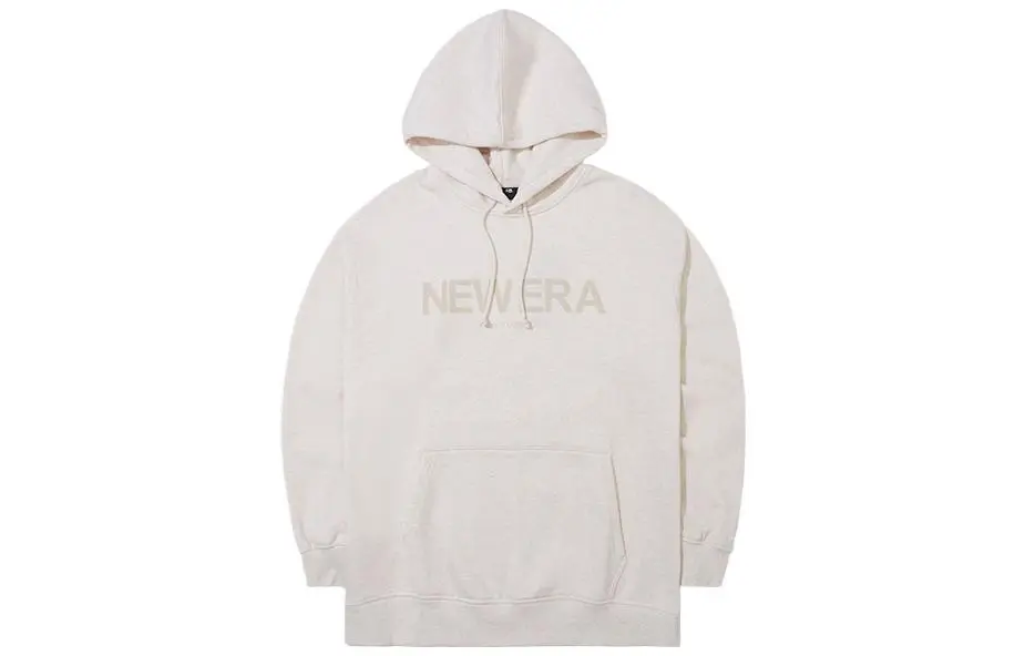 New Era Sweatshirts Unisex Light Brown Hooded Moderate Straight Fit
