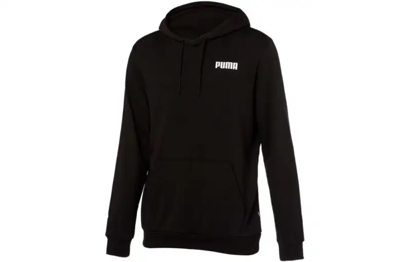 PUMA AOP Sweatshirts Men's Black Hooded Moderate Regular
