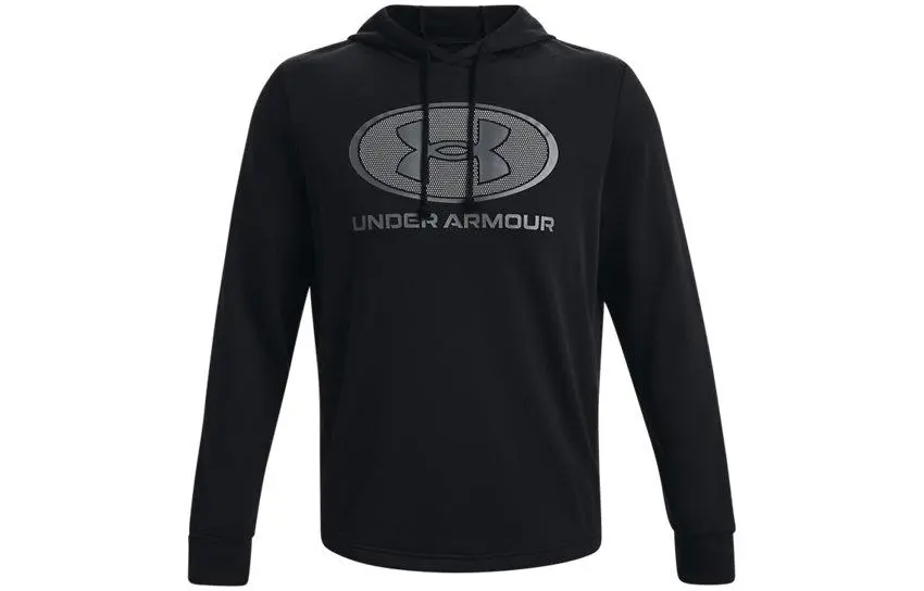 Under Armour Rival Sweatshirts Men's Black Hooded Moderate Regular