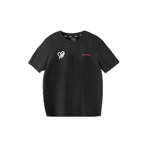 Skechers T Shirts Men's Black Crew Neck Moderate Other