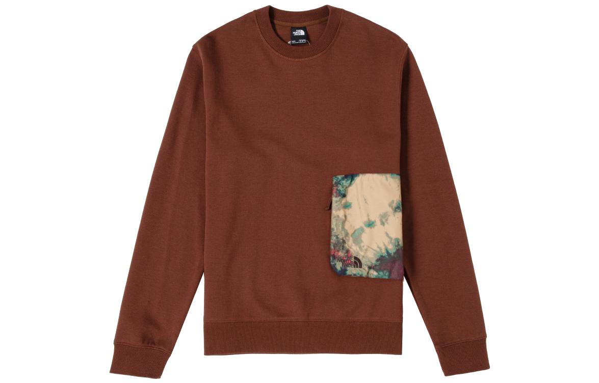 Мужское худи The North Face Logo Sweatshirt (коричневое)