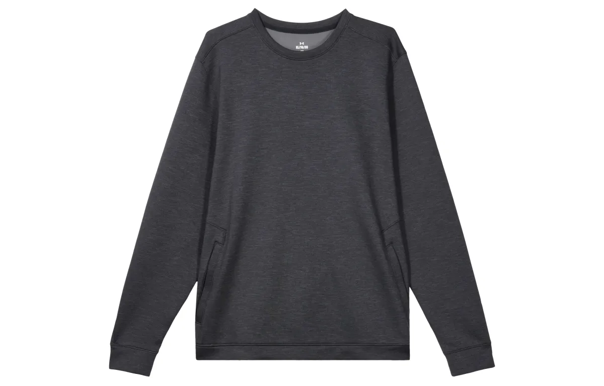 Under Armour Sweatshirts Men's Black Crew Neck Moderate Other