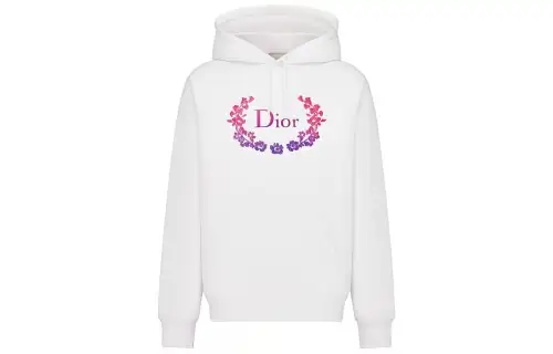 Dior 00s logo-embroidery pullover hoodie