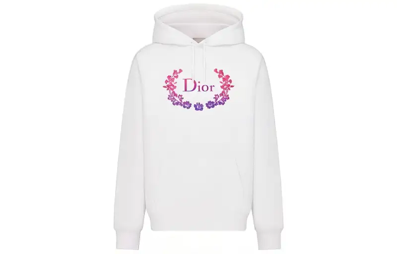 Dior 00s logo-embroidery pullover hoodie