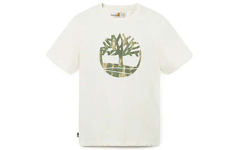 Timberland T Shirt Men's Vintage White