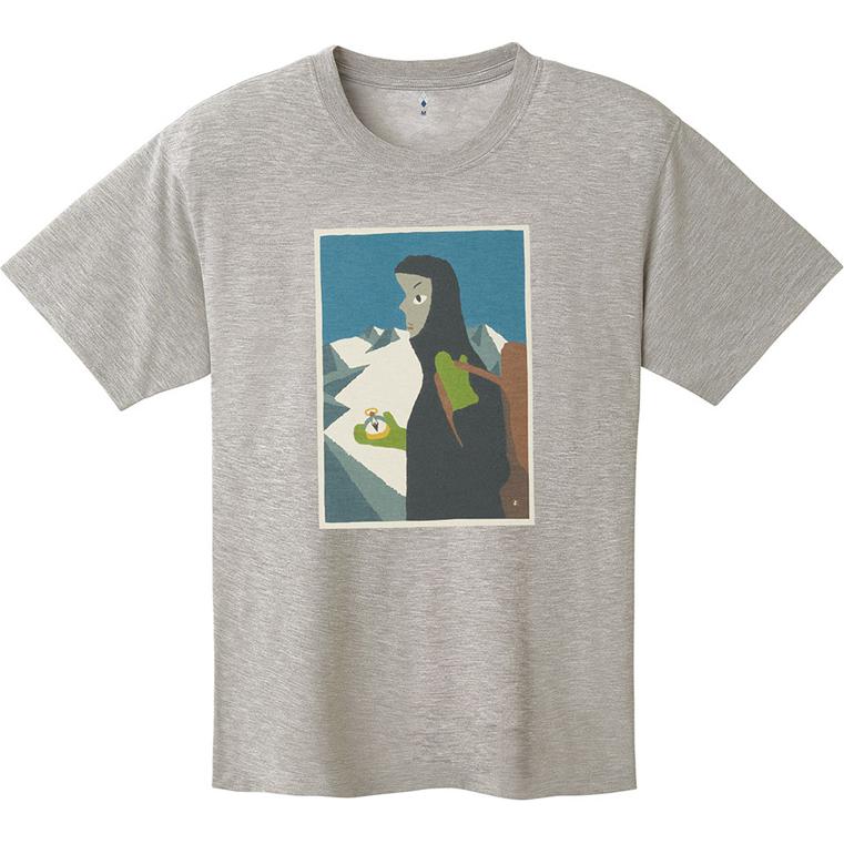 MONTBELL Quick Dry T Shirts Unisex Gray